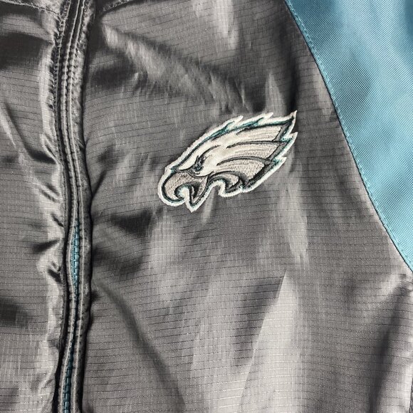 Philadelphia Eagles Womens M NFL Team Apparel Jacket Large Zip G-lll Football - Picture 8 of 16